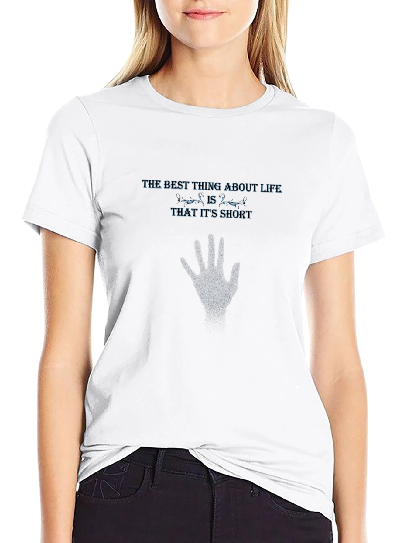 Life is Short Graphic Tee - Black