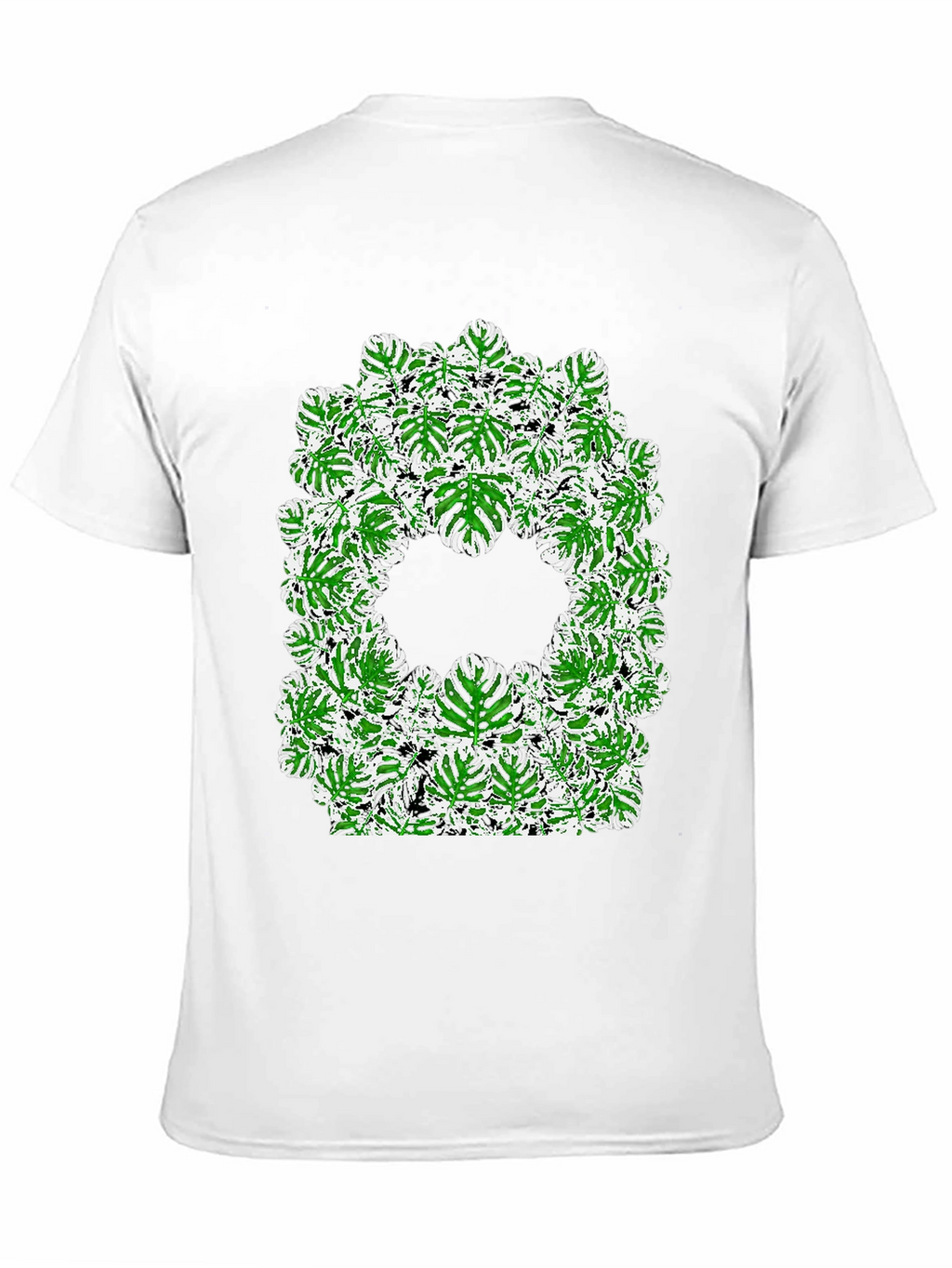 Tropical Leaf Print Tee - Modern Style