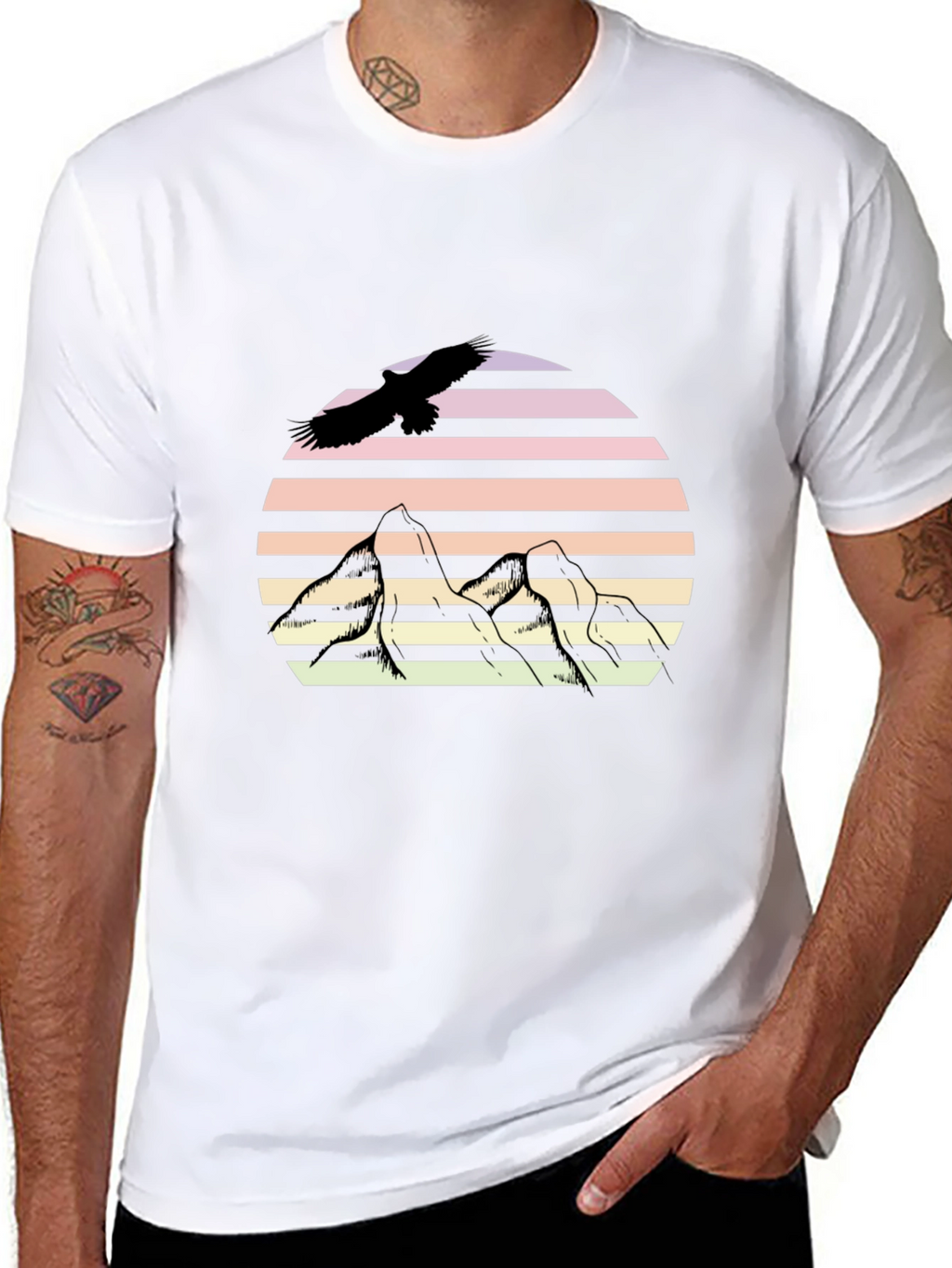 Retro Mountain Eagle T-Shirt