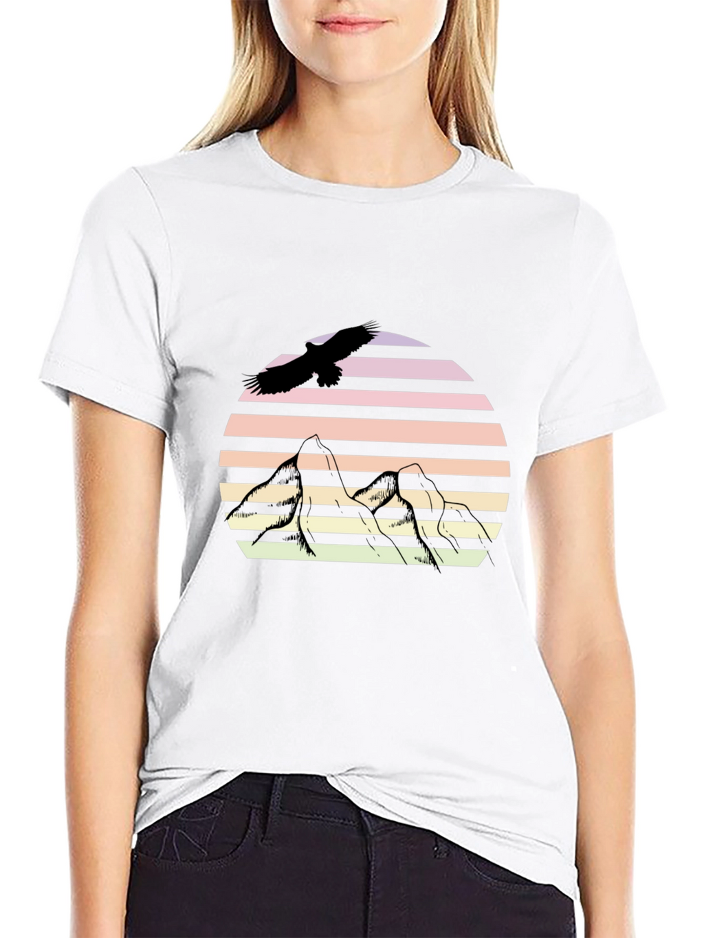 Retro Mountain Eagle T-Shirt