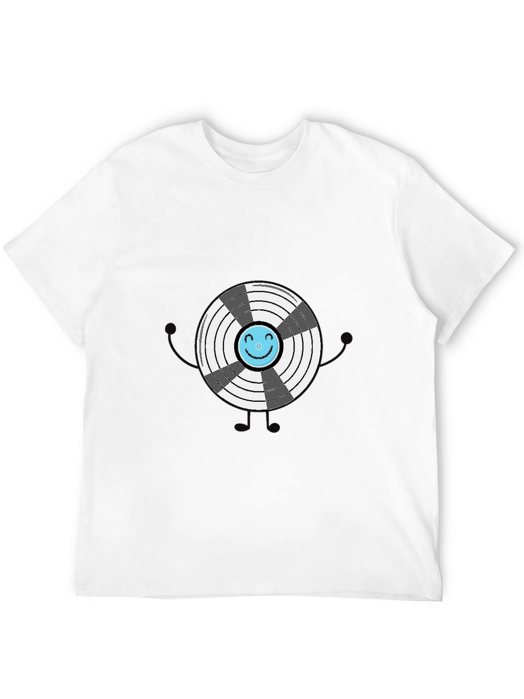 Funny Graphic Vinyl Record T-Shirt
