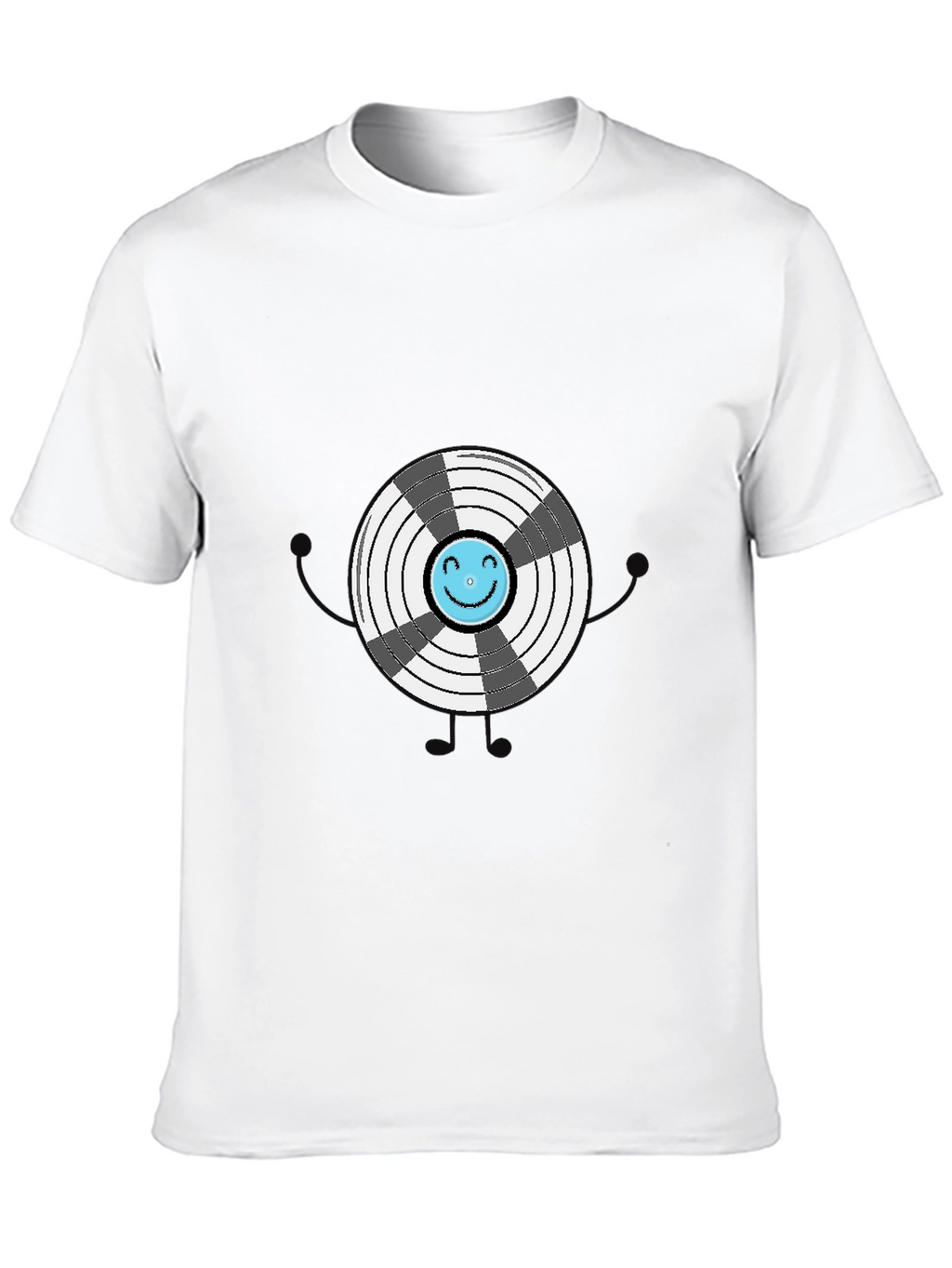 Funny Graphic Vinyl Record T-Shirt