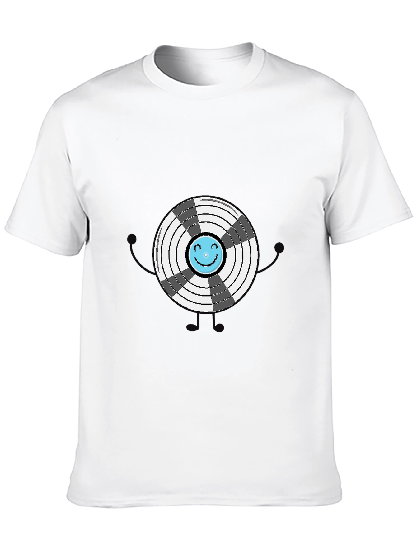 Funny Graphic Vinyl Record T-Shirt