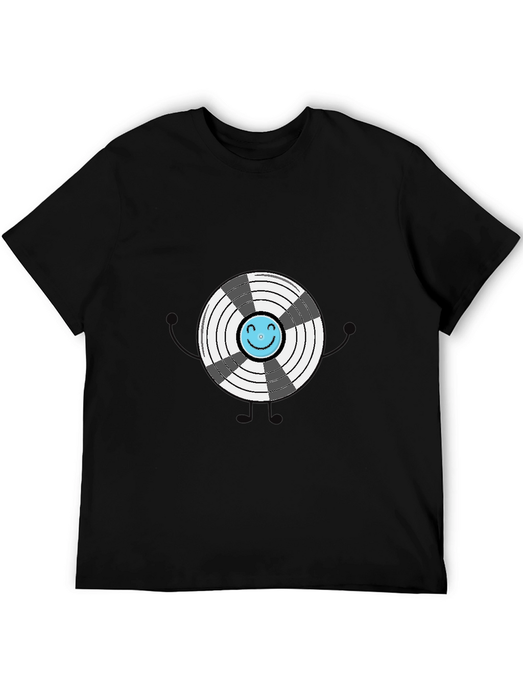 Funny Graphic Vinyl Record T-Shirt
