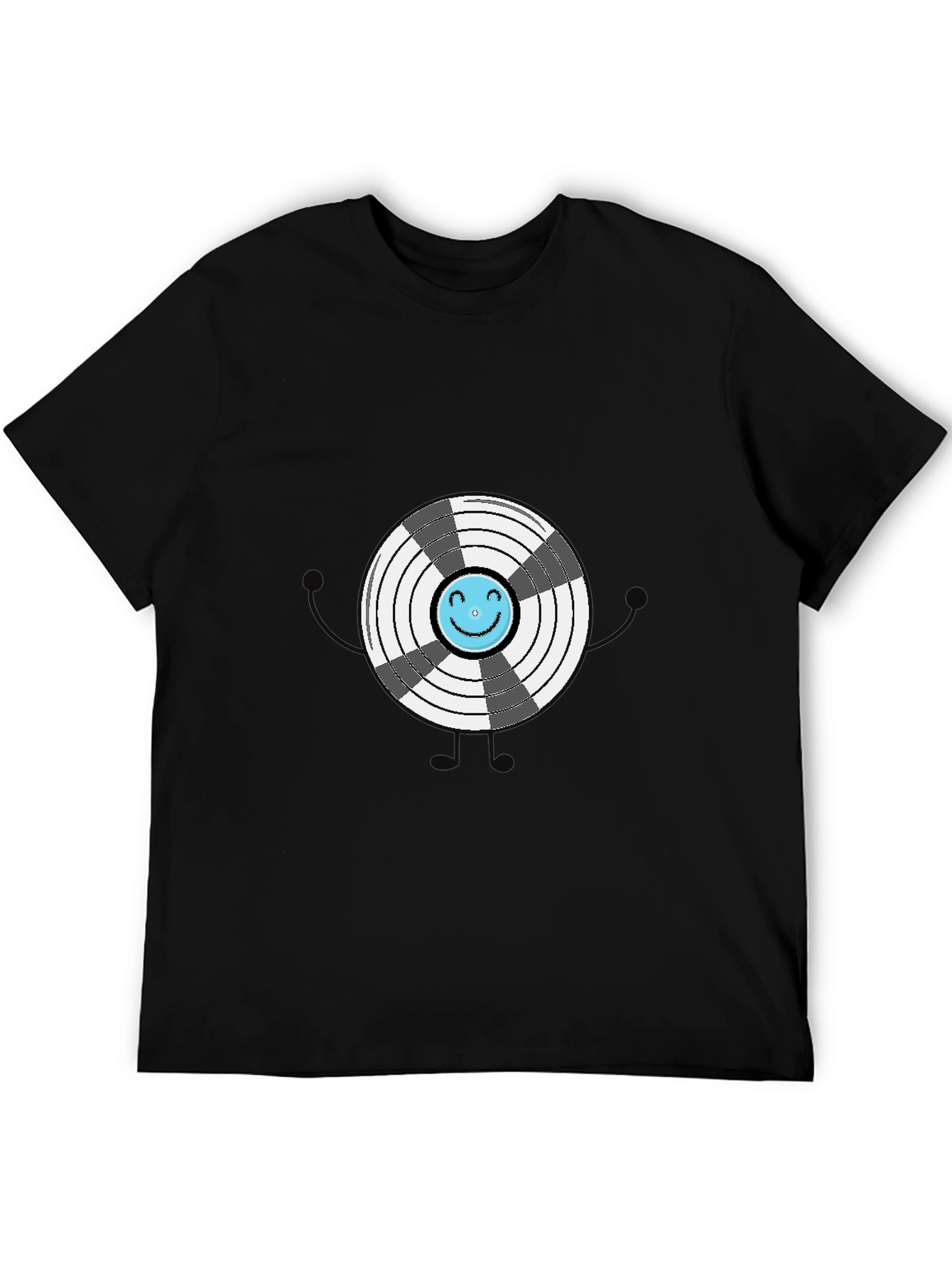 Funny Graphic Vinyl Record T-Shirt