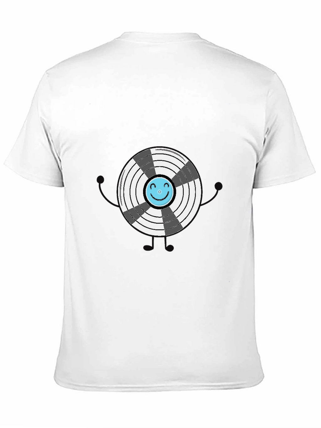 Funny Graphic Vinyl Record T-Shirt