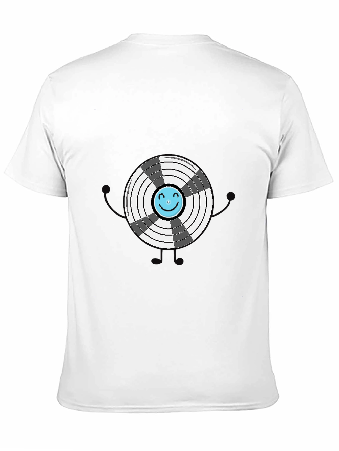 Funny Graphic Vinyl Record T-Shirt