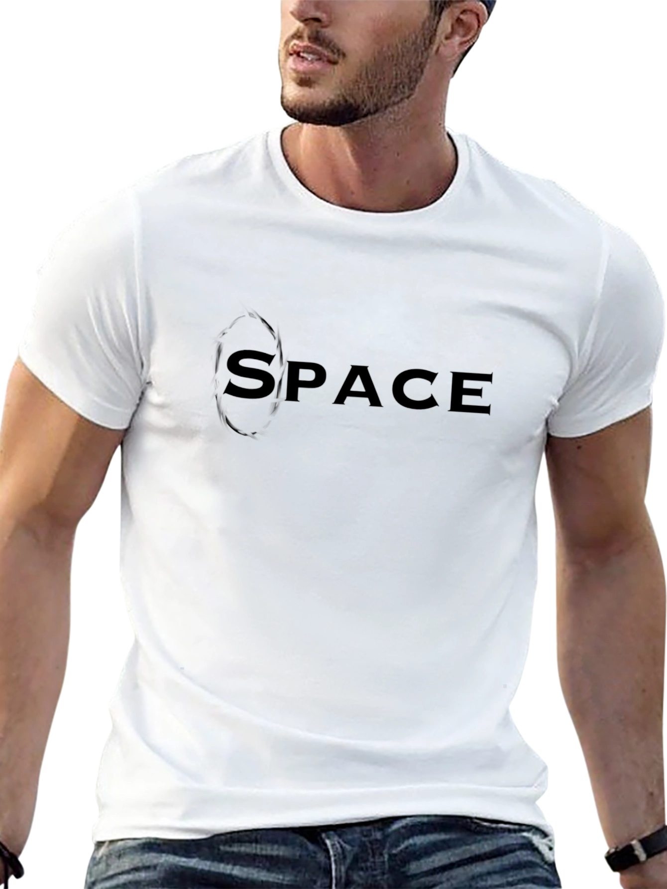Space Graphic Tee - Modern Minimalist Design