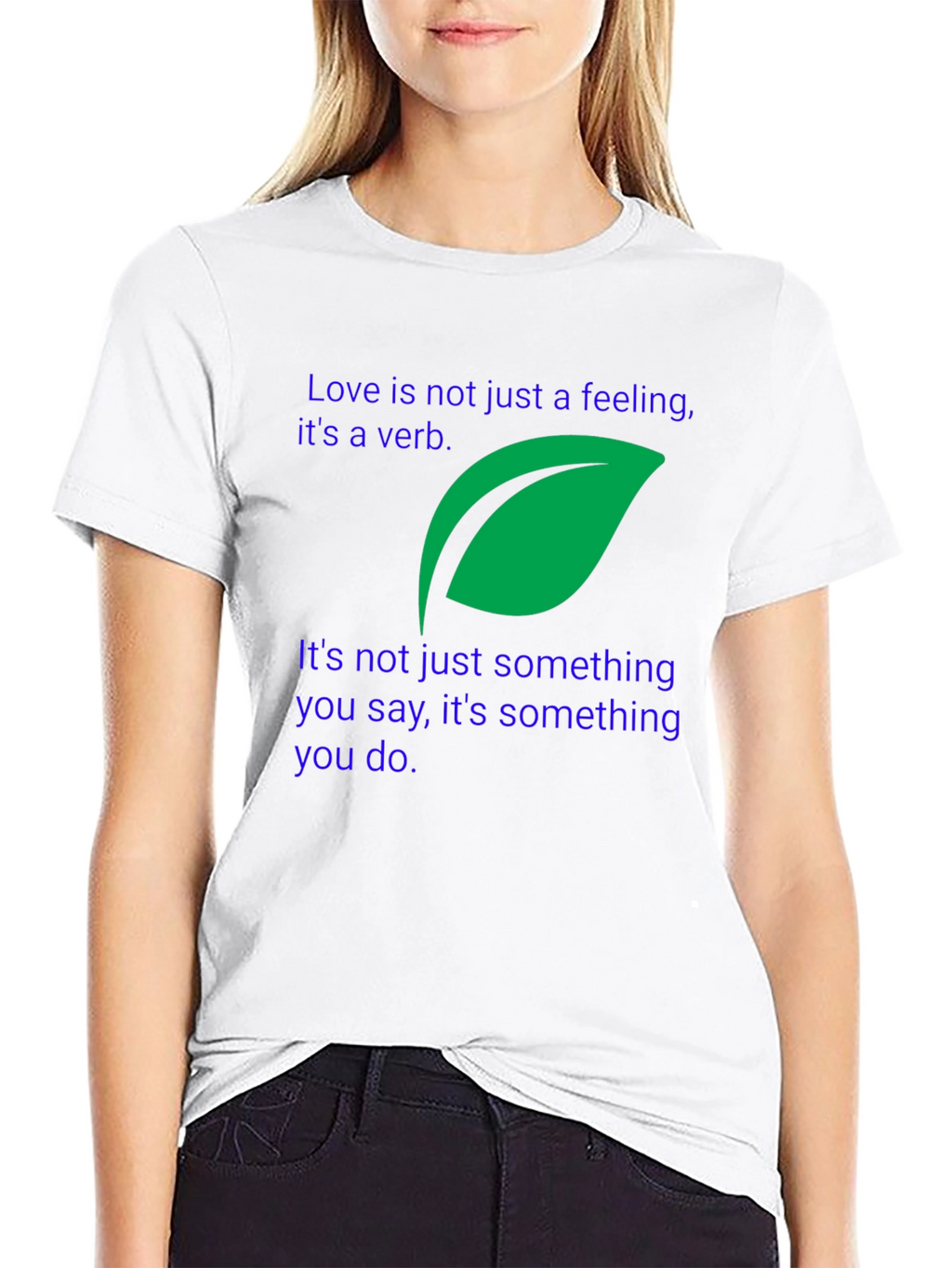 Love Is A Verb Black T-Shirt