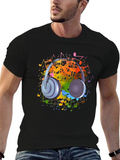Musical Headphones Graphic T-Shirt