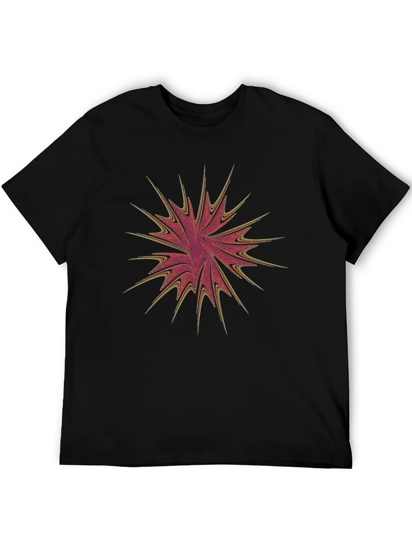 Abstract Burst Graphic Tee - Modern Art Fashion