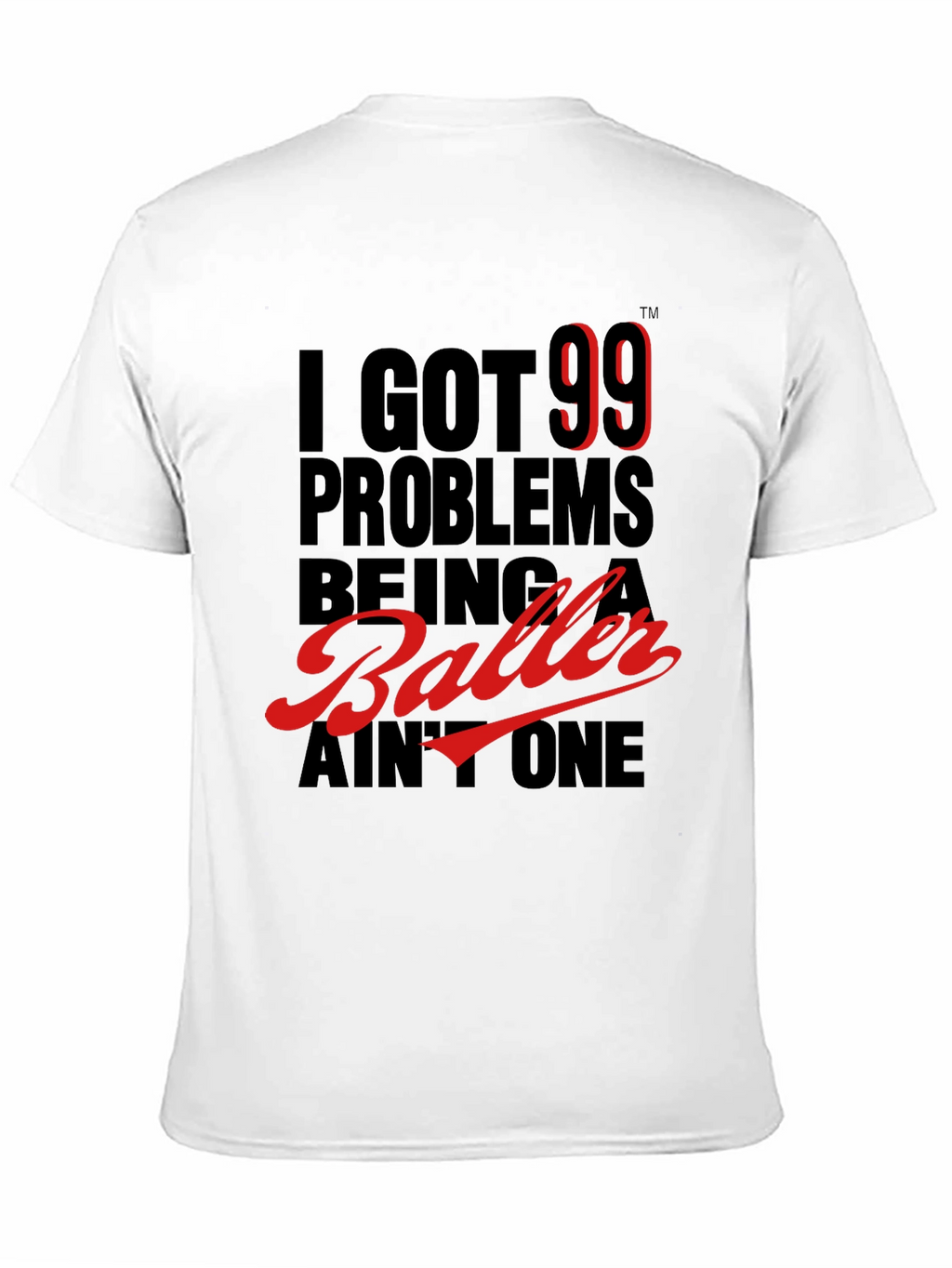 99 Problems Baller Graphic Tee - Black