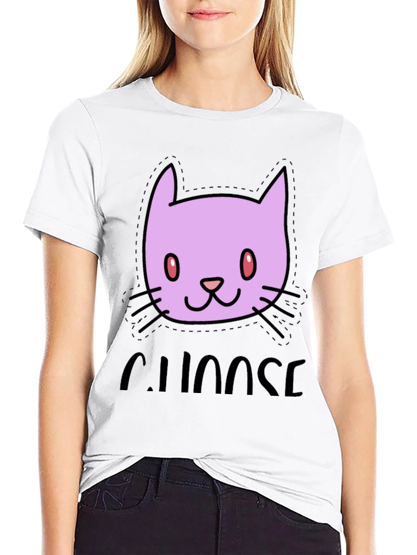 Choose Chaos Cat T-Shirt - Stylish Graphic Tee