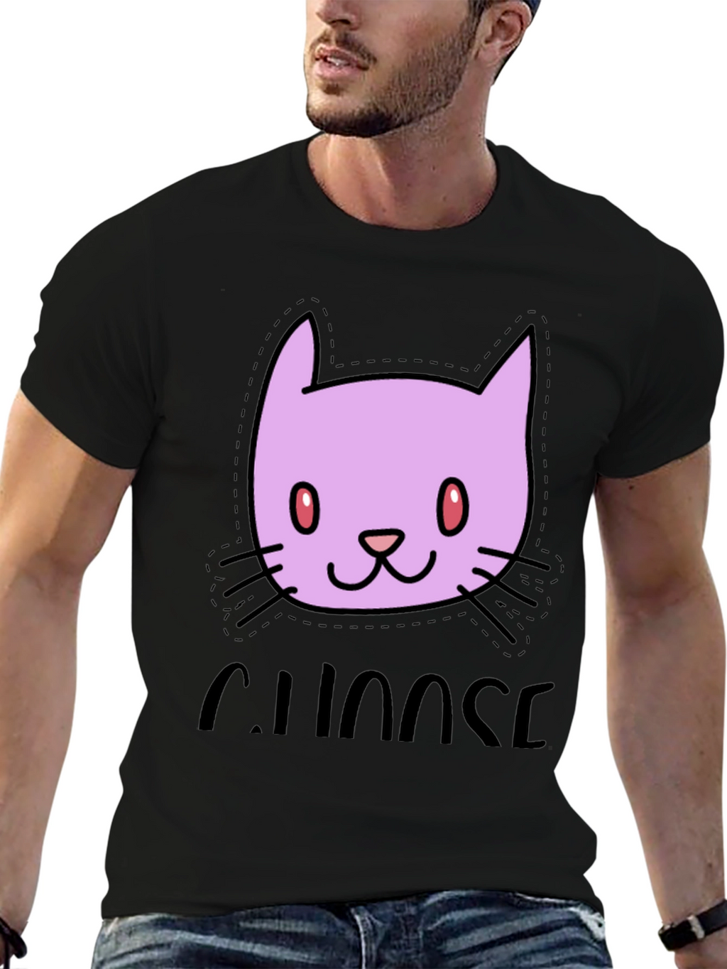 Choose Chaos Cat T-Shirt - Stylish Graphic Tee