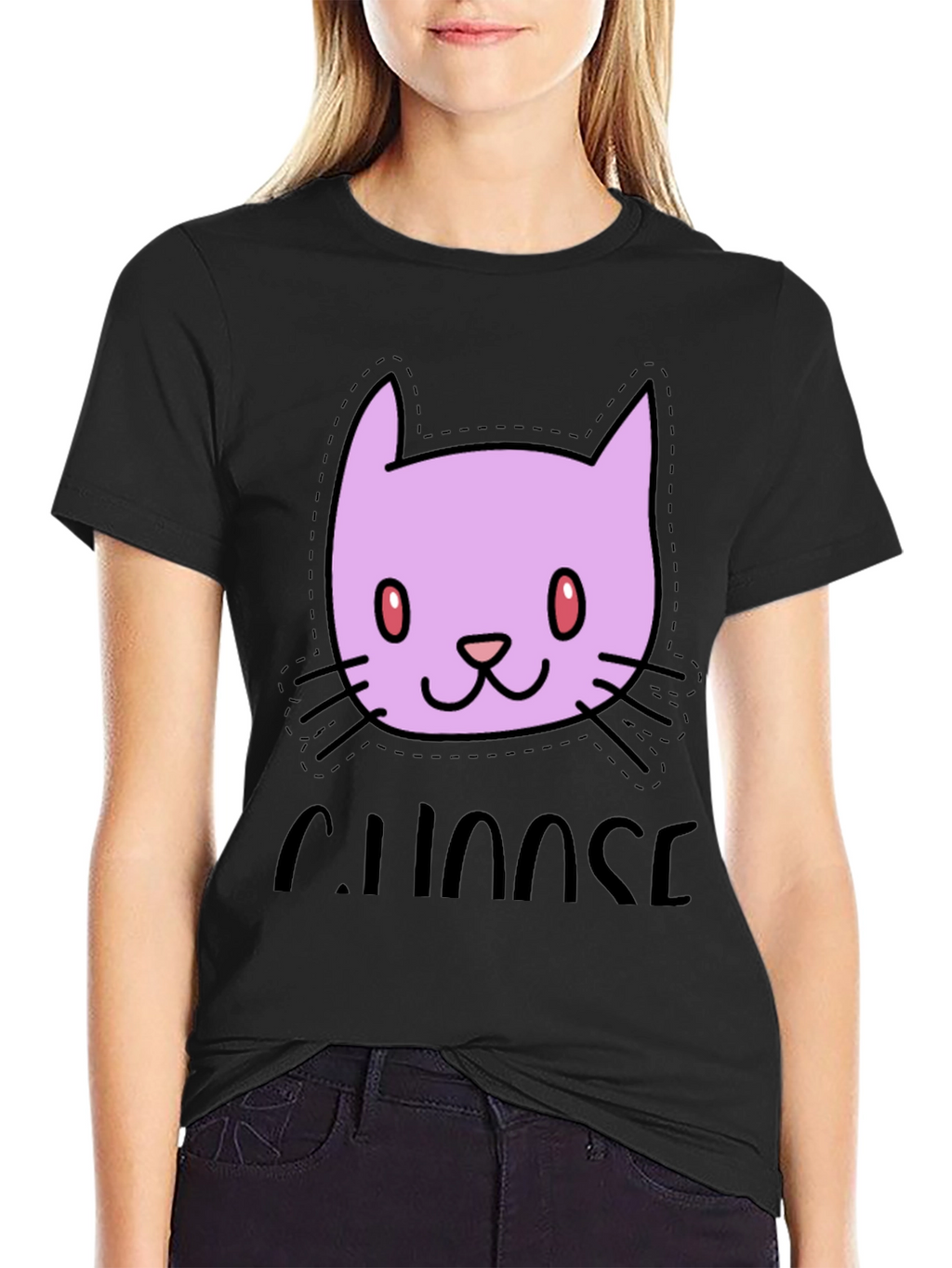 Choose Chaos Cat T-Shirt - Stylish Graphic Tee