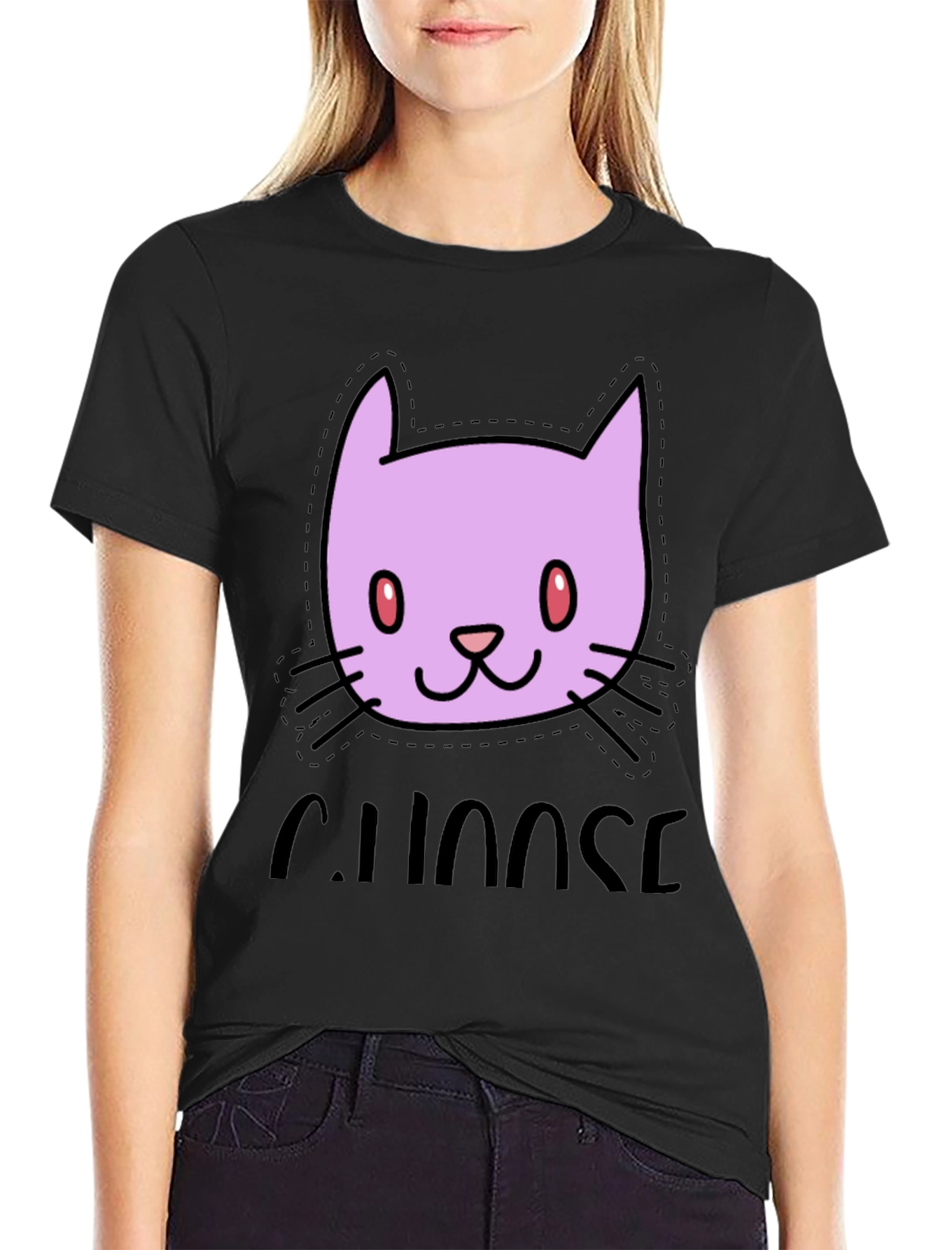 Choose Chaos Cat T-Shirt - Stylish Graphic Tee