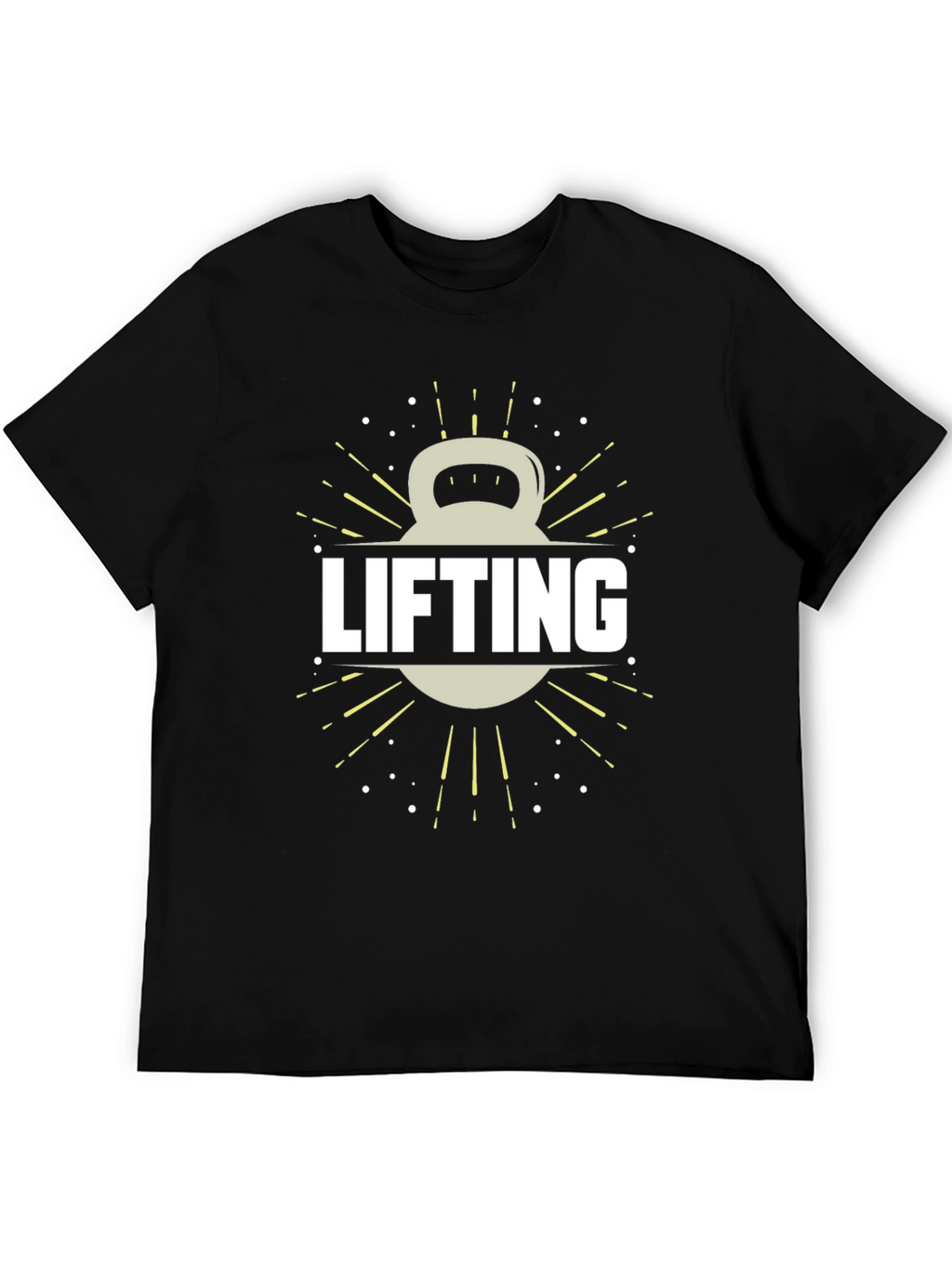 Lifting Kettlebell Graphic Tee - Gym Workout Shirt