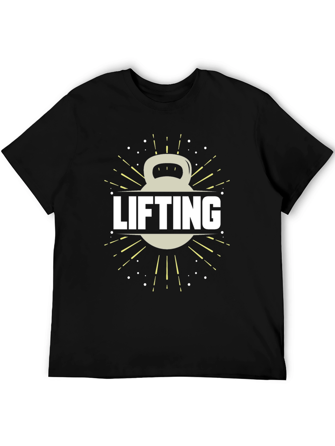 Lifting Kettlebell Graphic Tee - Gym Workout Shirt