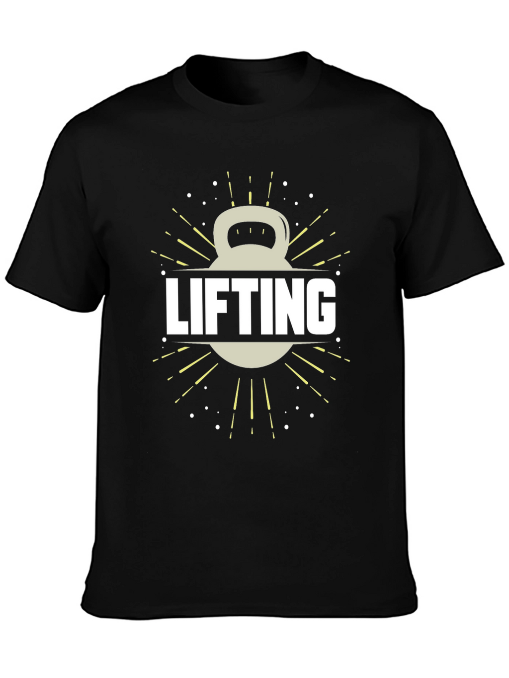 Lifting Kettlebell Graphic Tee - Gym Workout Shirt