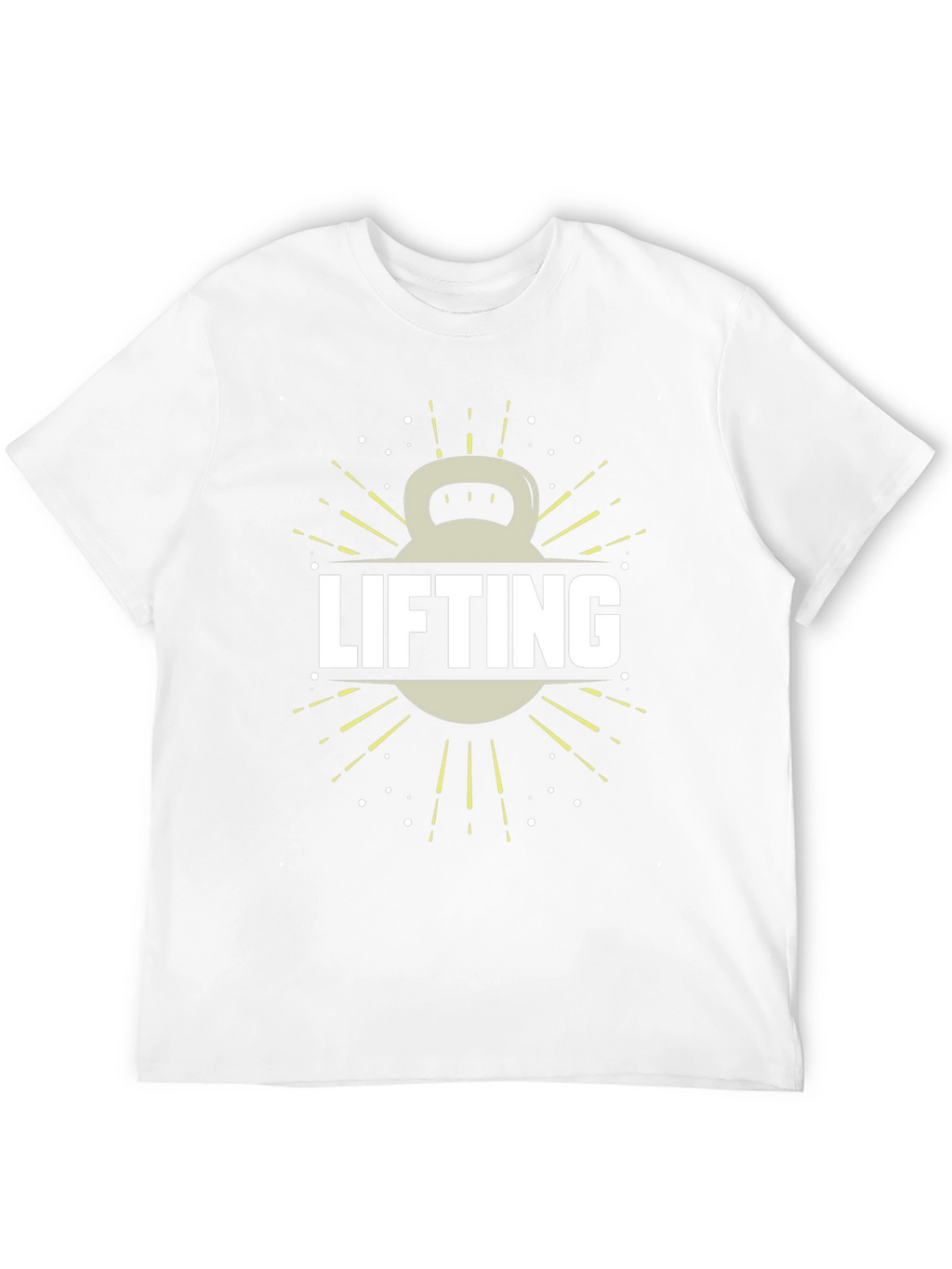 Lifting Kettlebell Graphic Tee - Gym Workout Shirt