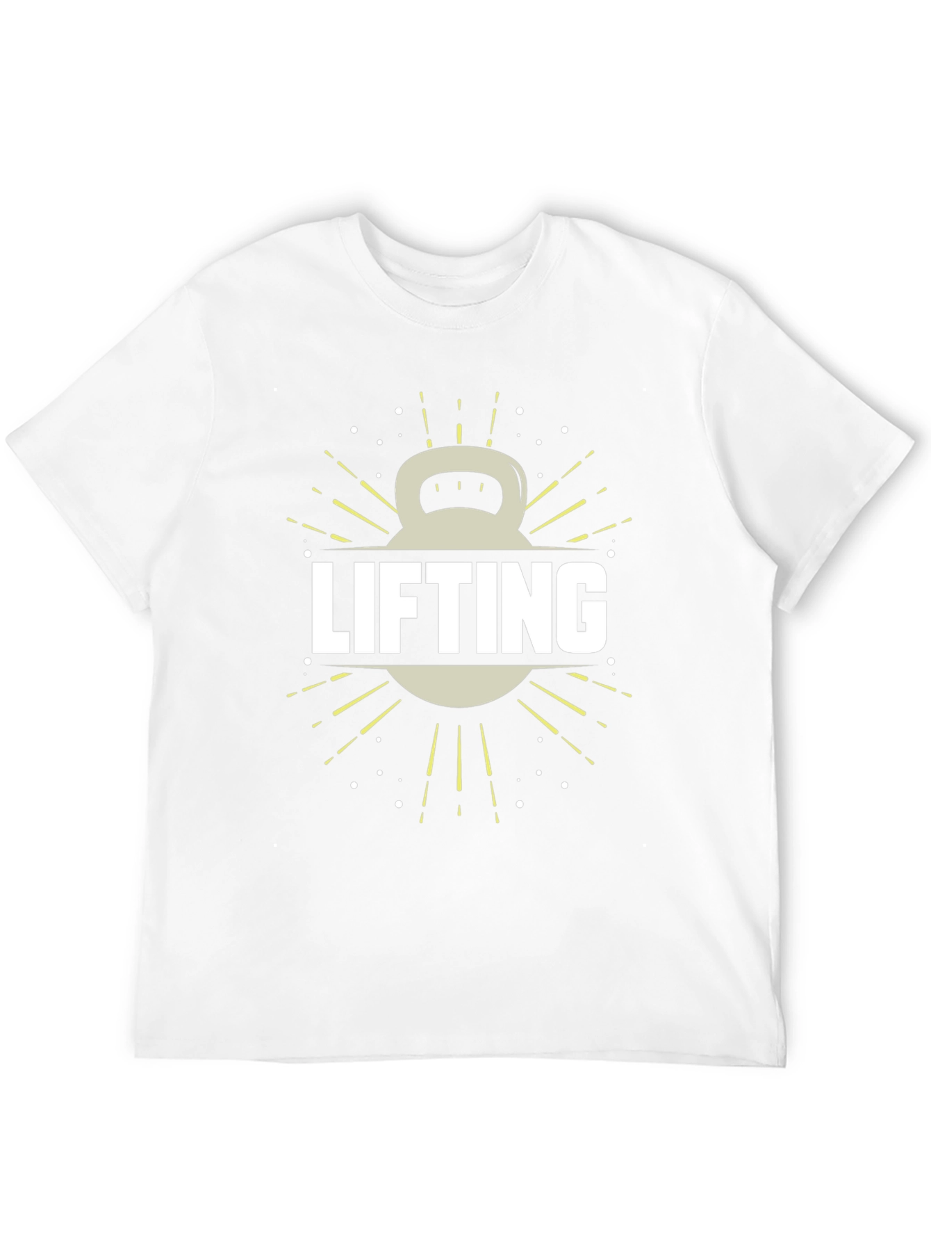 Lifting Kettlebell Graphic Tee - Gym Workout Shirt