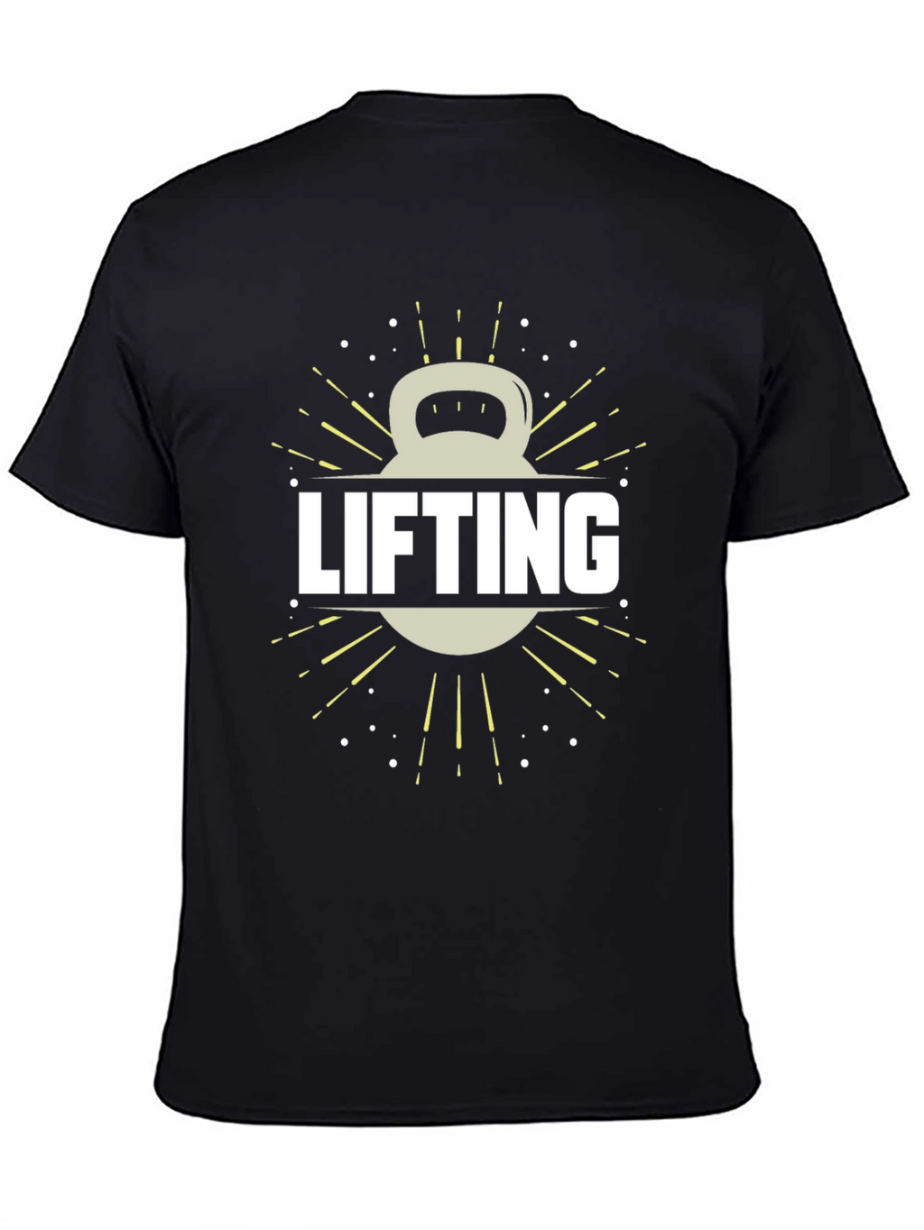 Lifting Kettlebell Graphic Tee - Gym Workout Shirt
