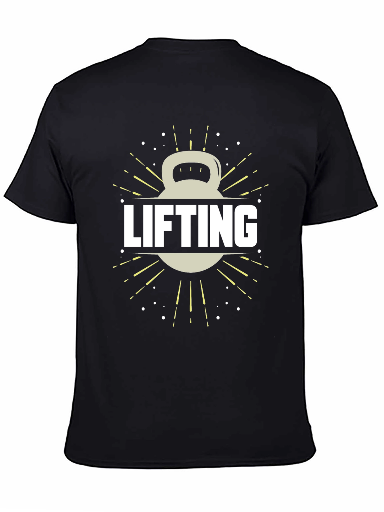Lifting Kettlebell Graphic Tee - Gym Workout Shirt