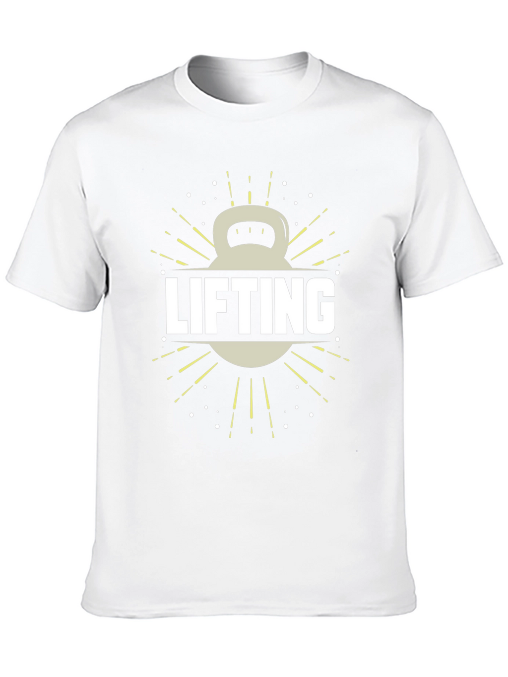 Lifting Kettlebell Graphic Tee - Gym Workout Shirt