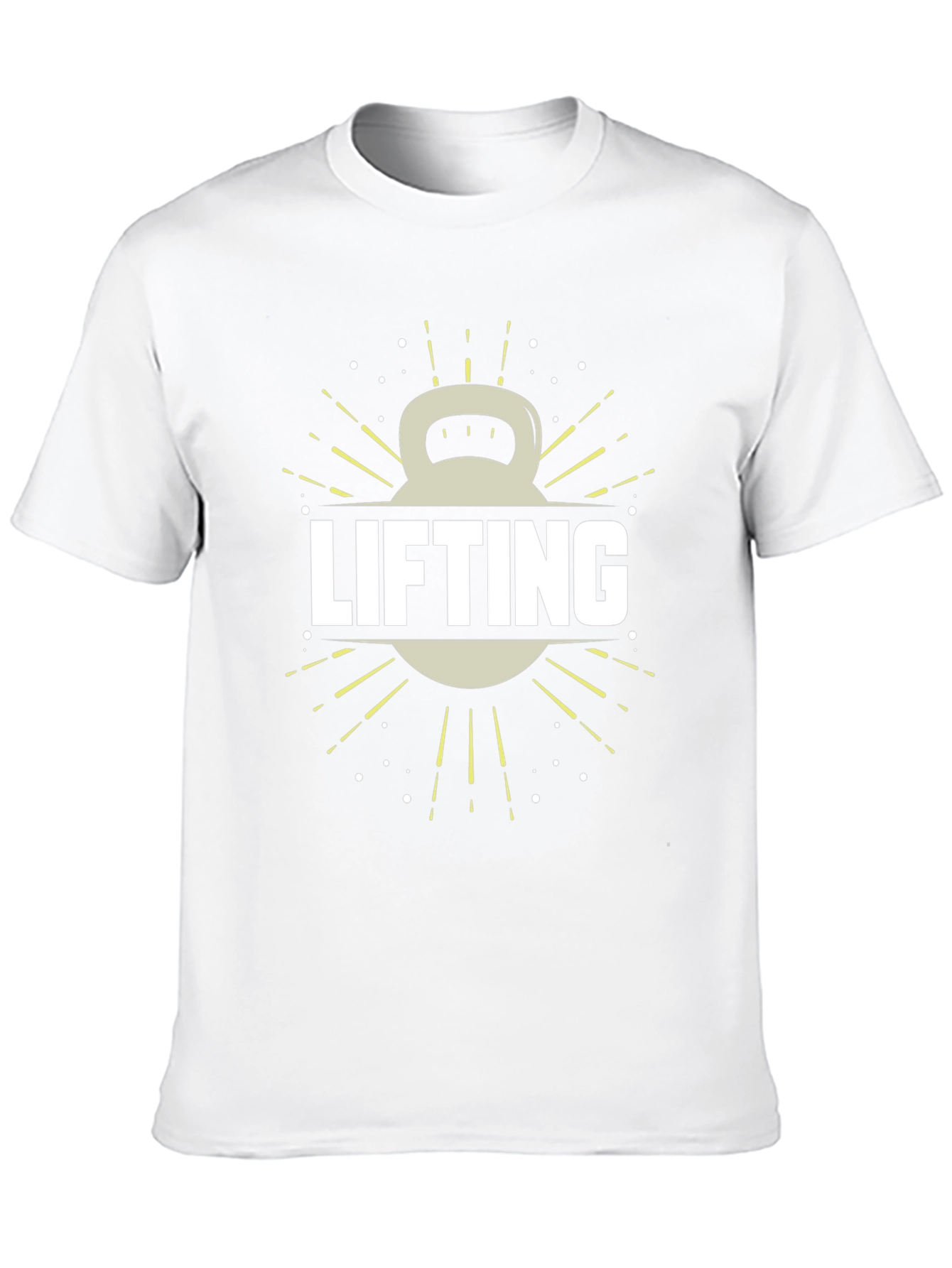 Lifting Kettlebell Graphic Tee - Gym Workout Shirt