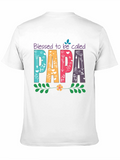 Blessed Papa Graphic T-Shirt - Fathers Day Gift