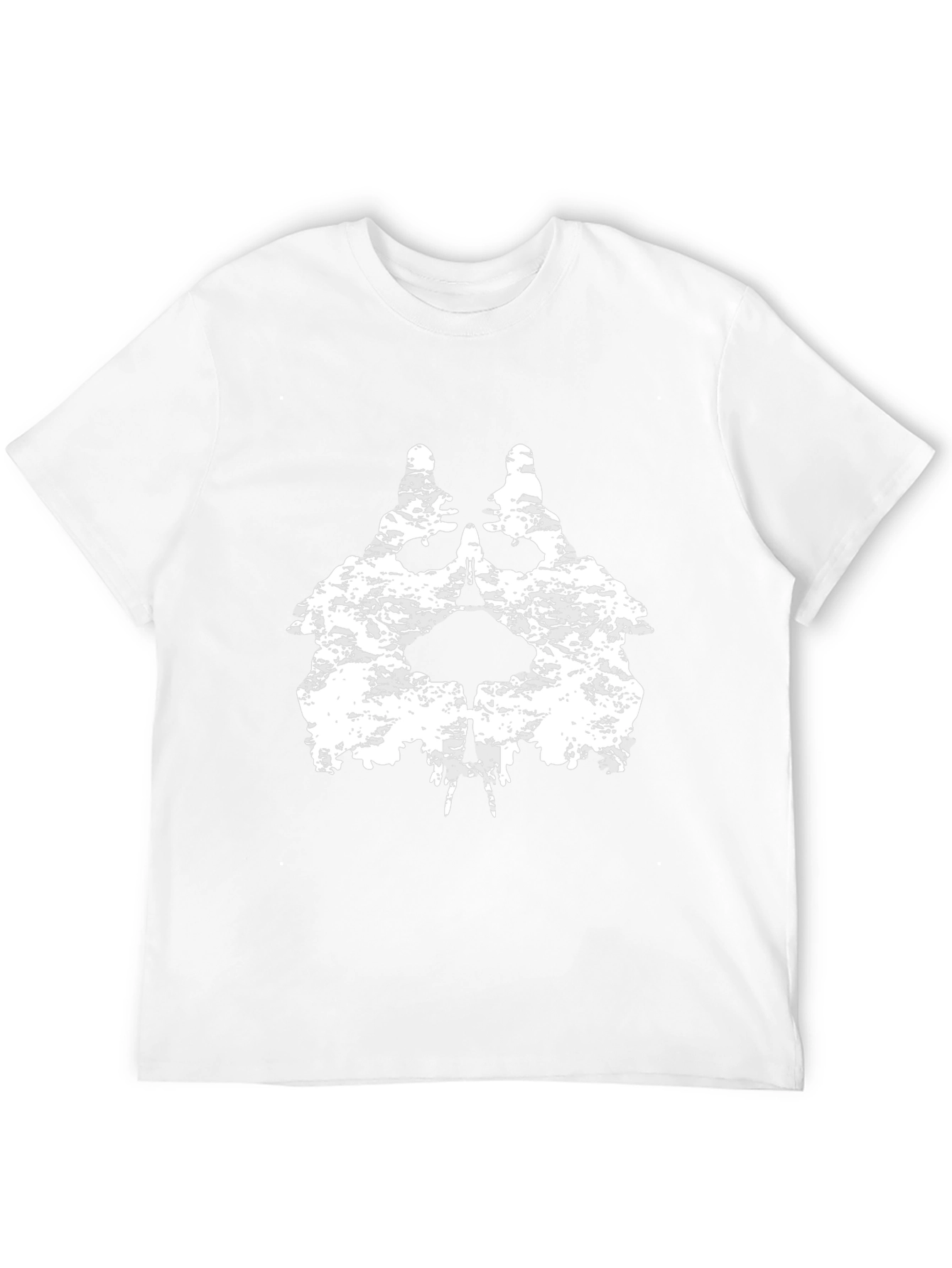 Grunge Skull Graphic Black T-Shirt