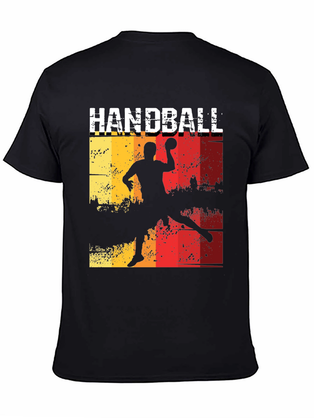 Handball Player Graphic Tee - Retro Style T-Shirt