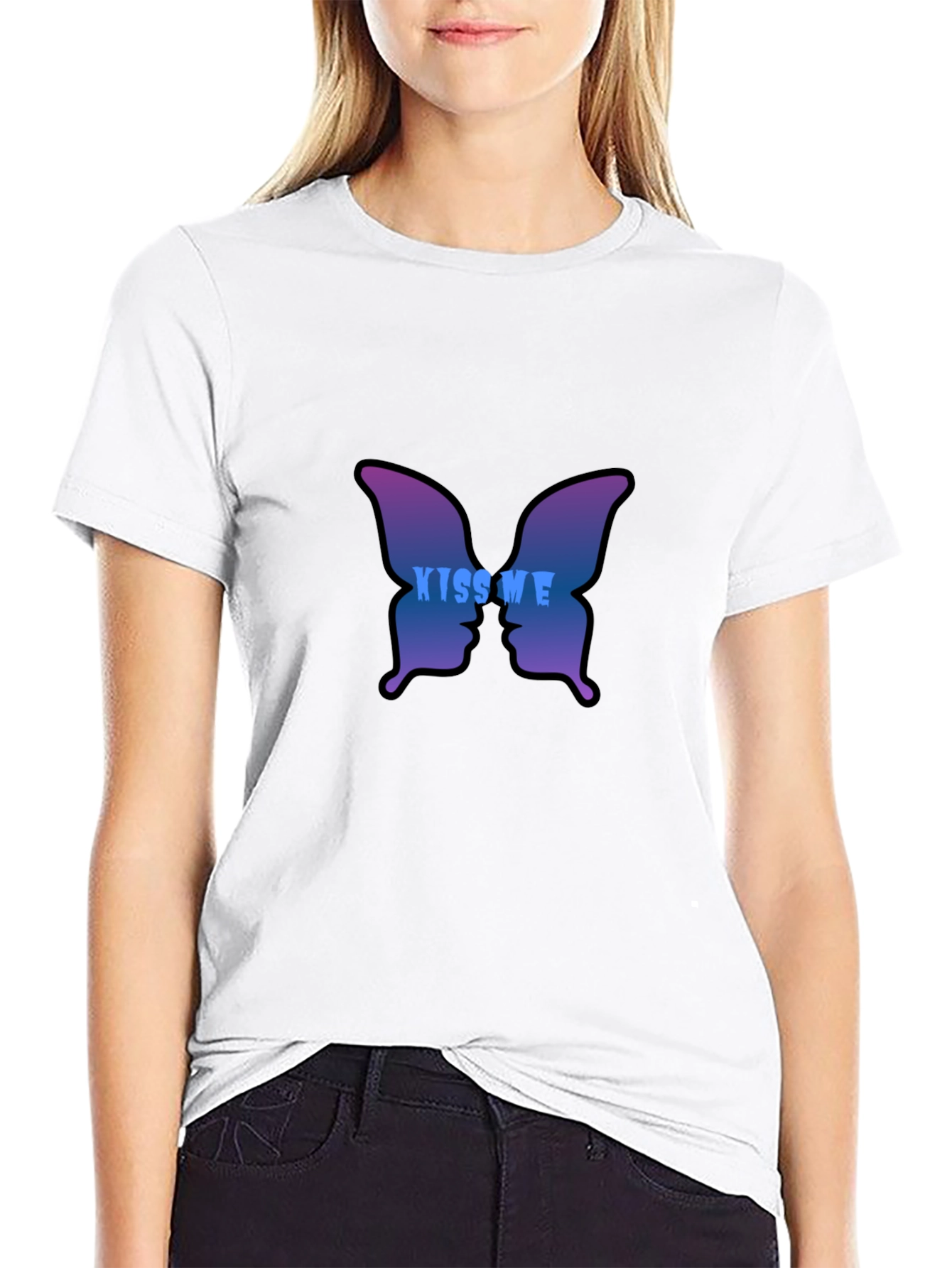 Kiss Me Butterfly Graphic Tee