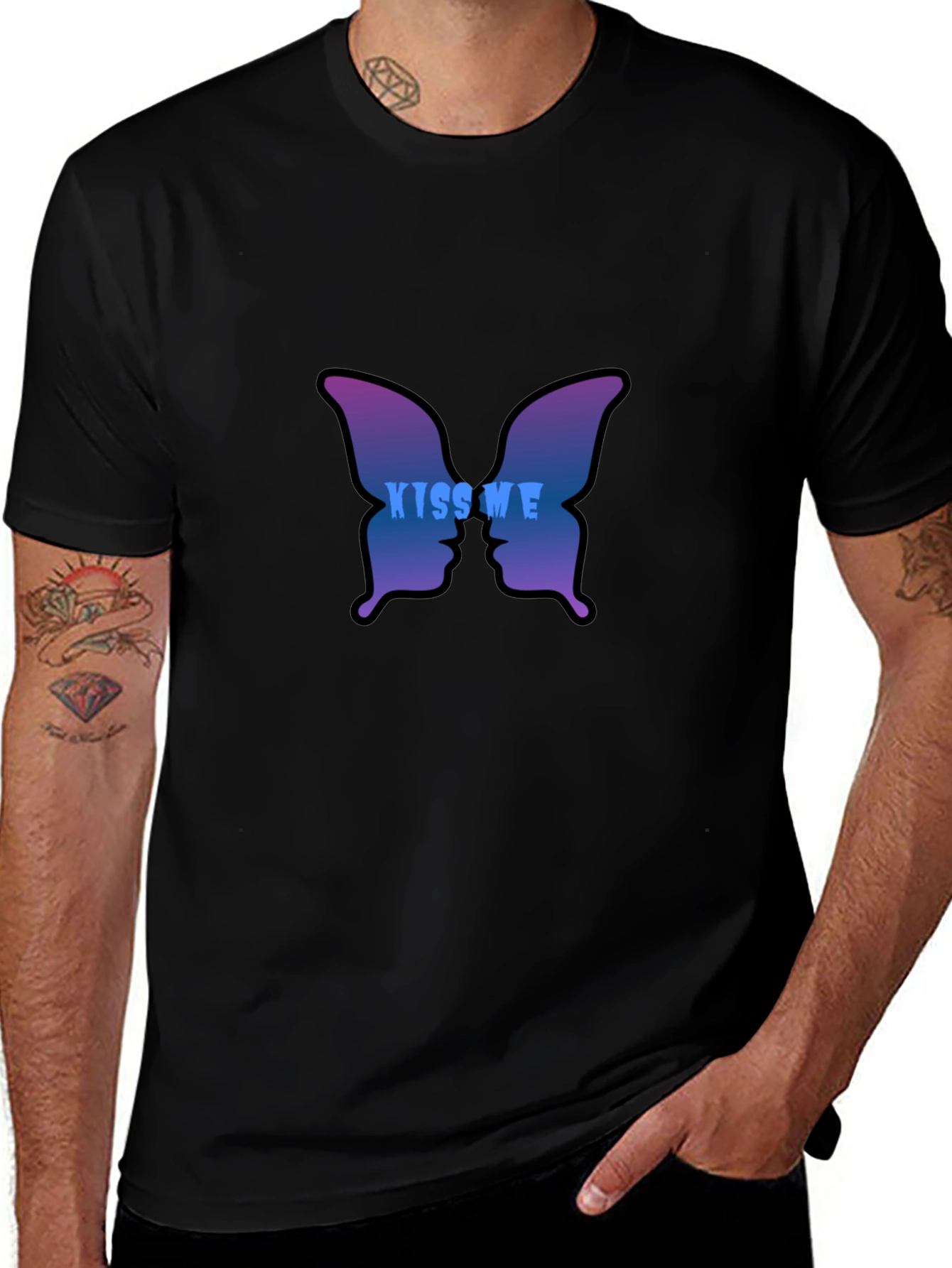 Kiss Me Butterfly Graphic Tee