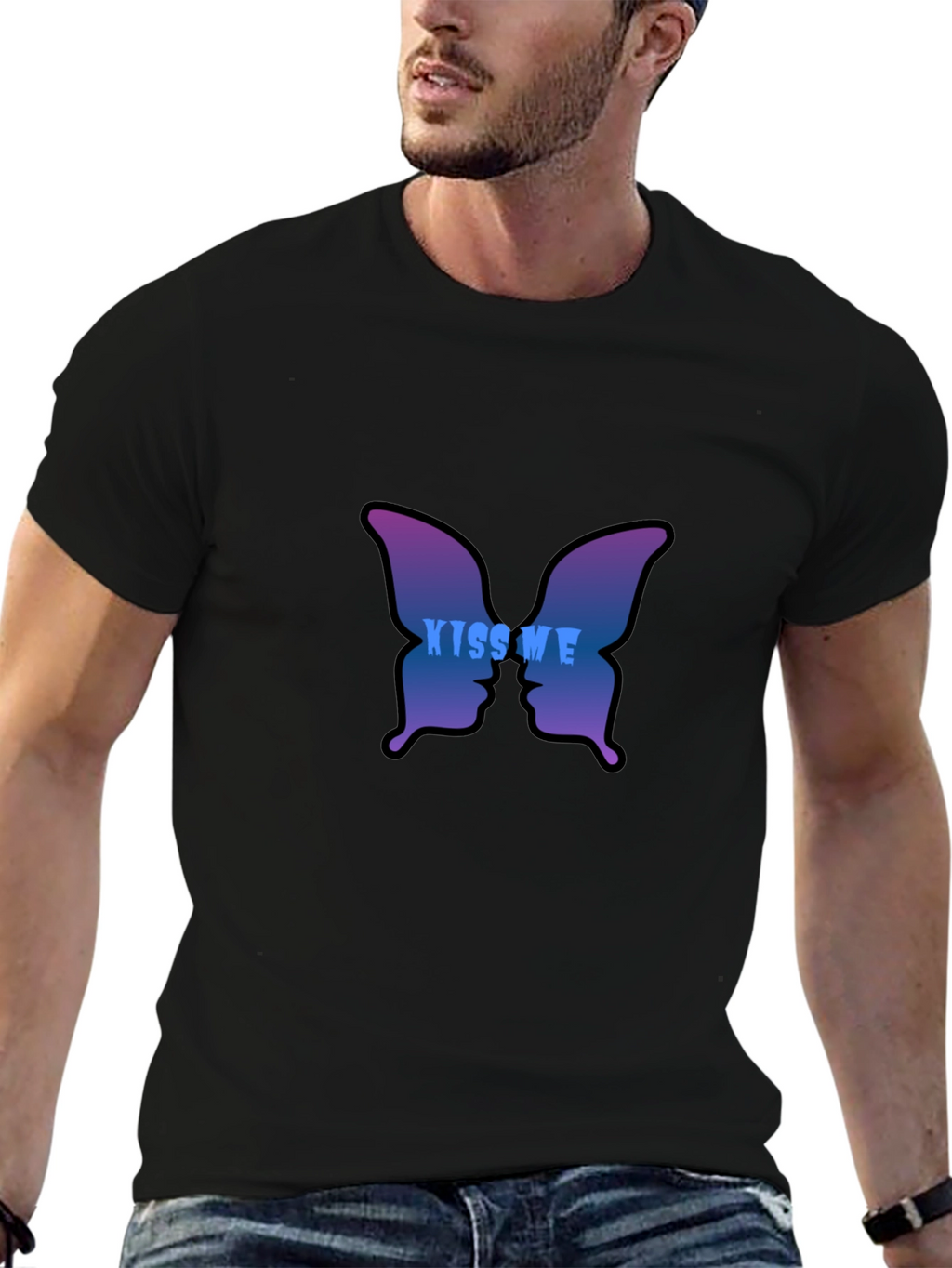 Kiss Me Butterfly Graphic Tee