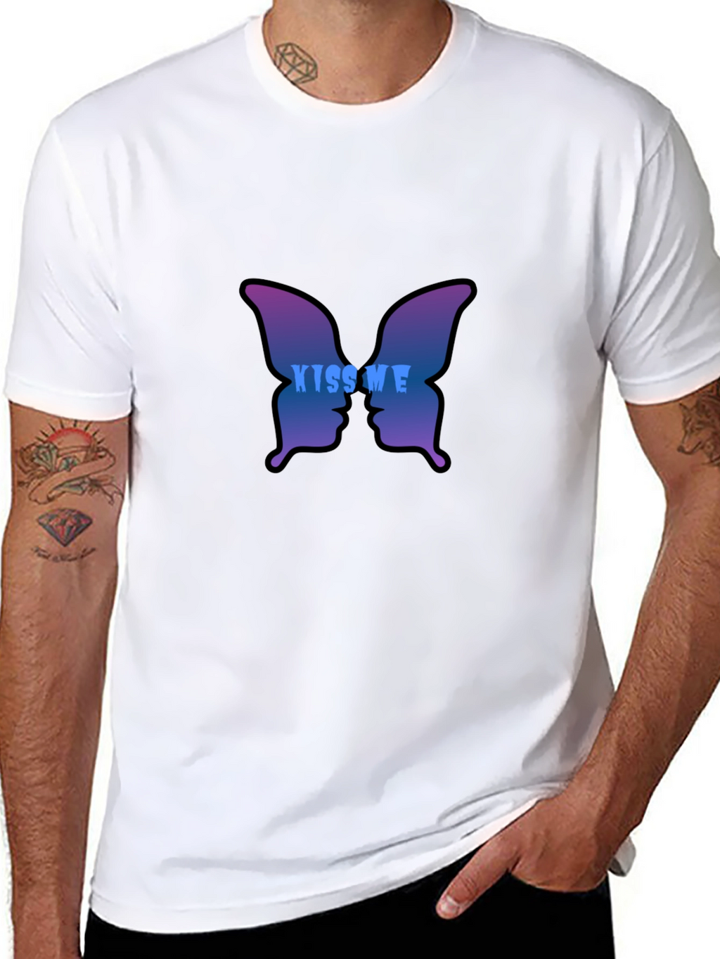 Kiss Me Butterfly Graphic Tee