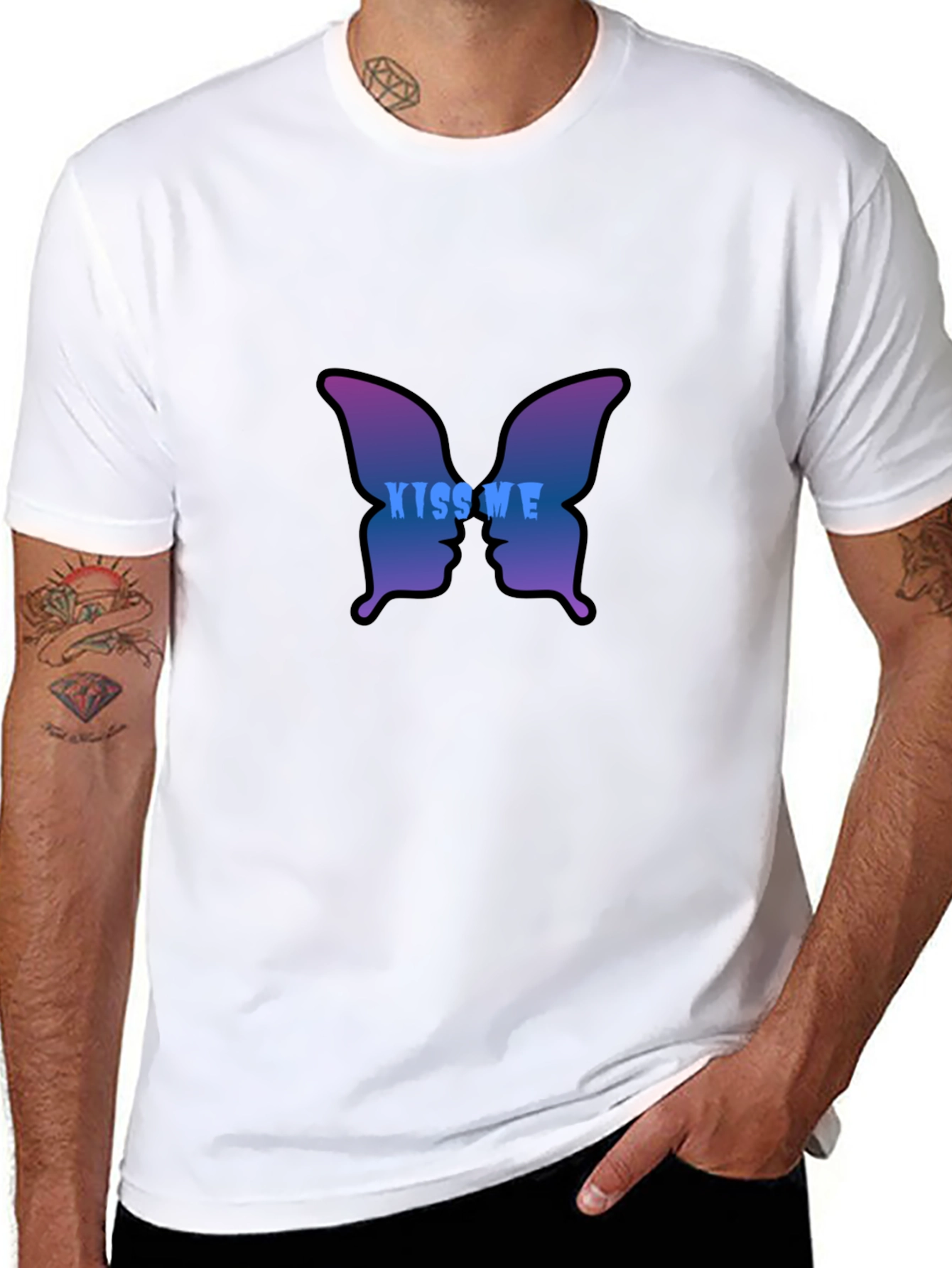 Kiss Me Butterfly Graphic Tee