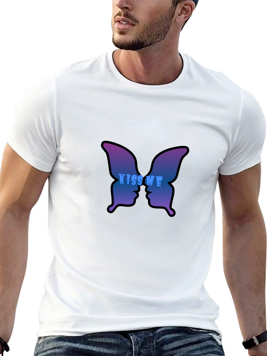Kiss Me Butterfly Graphic Tee