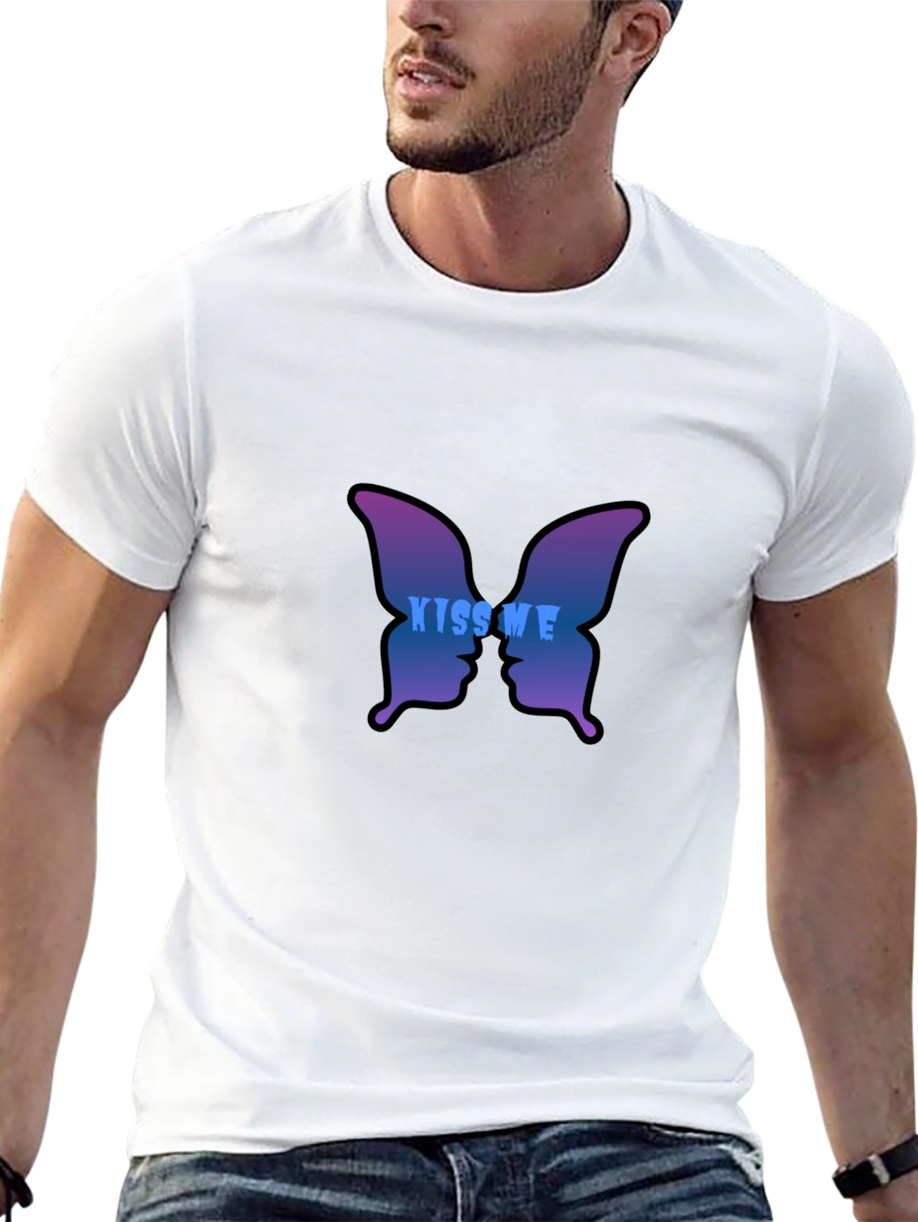 Kiss Me Butterfly Graphic Tee