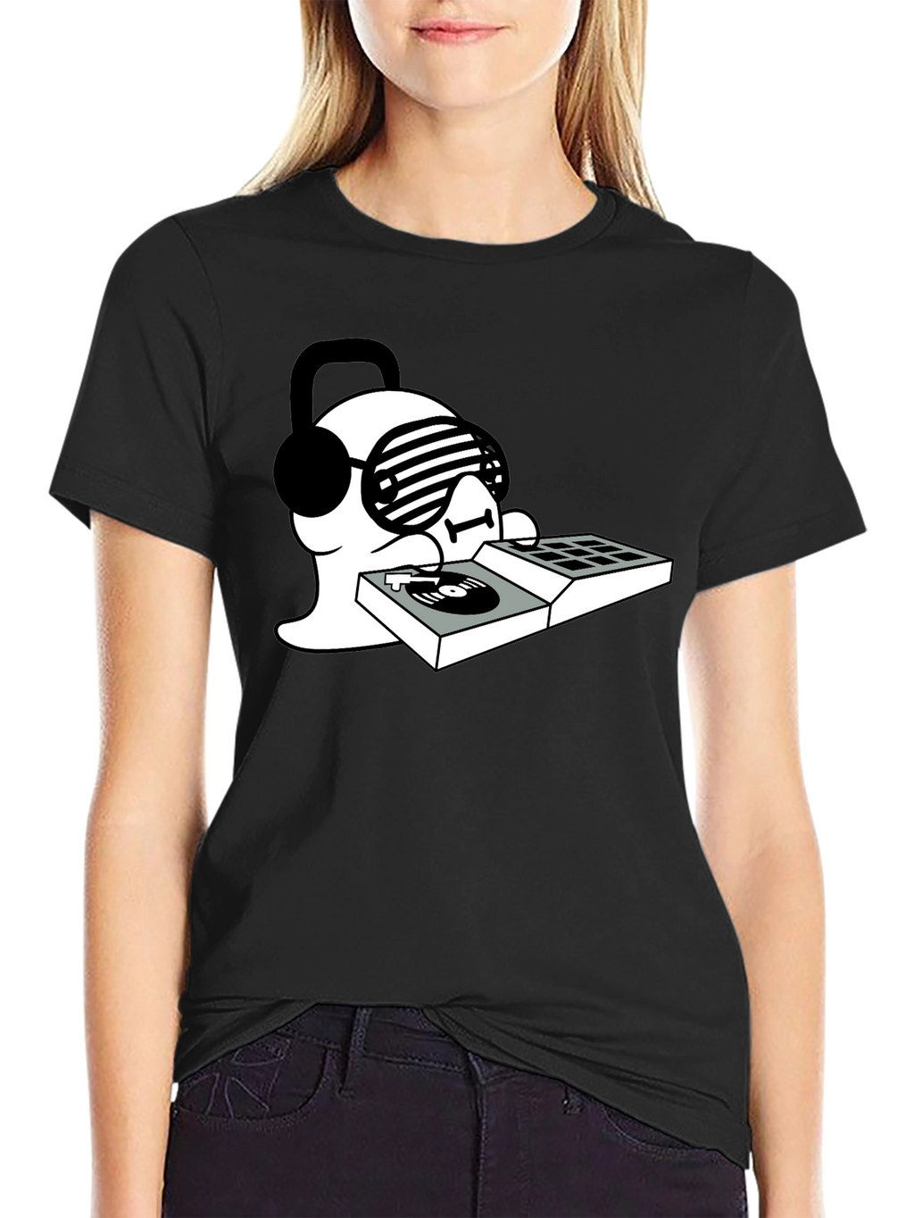 DJ Ghost T-Shirt - Black Graphic Tee