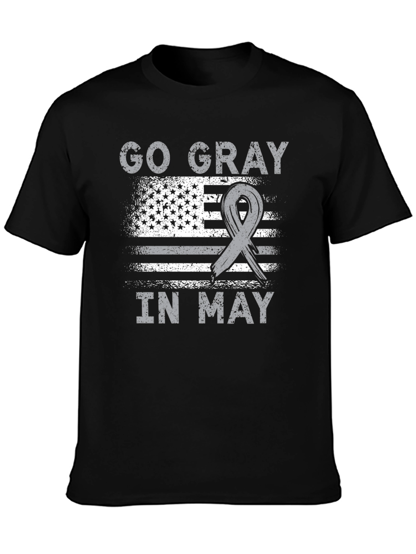 Go Gray in May T-Shirt - Brain Cancer Awareness Tee