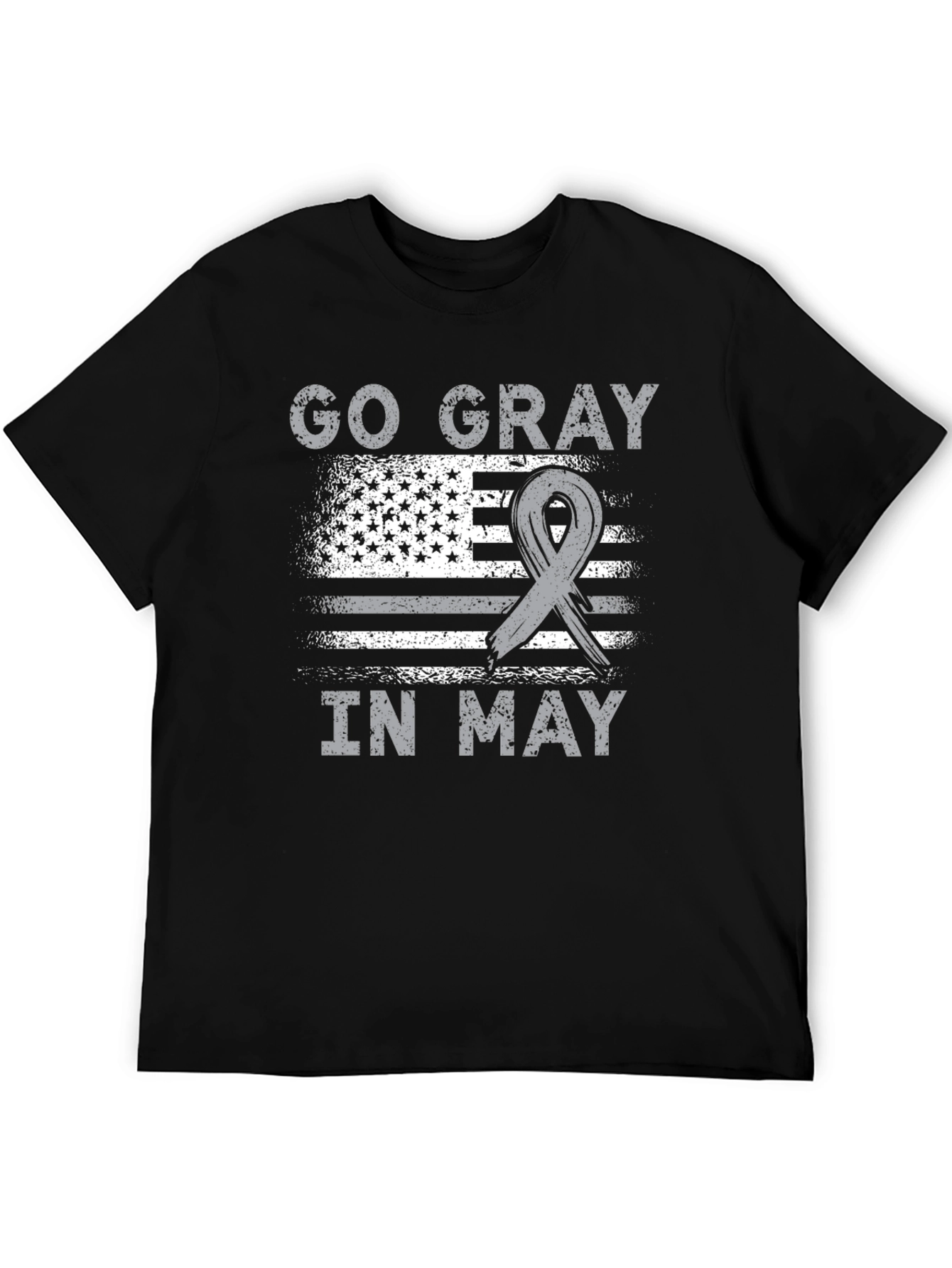 Go Gray in May T-Shirt - Brain Cancer Awareness Tee