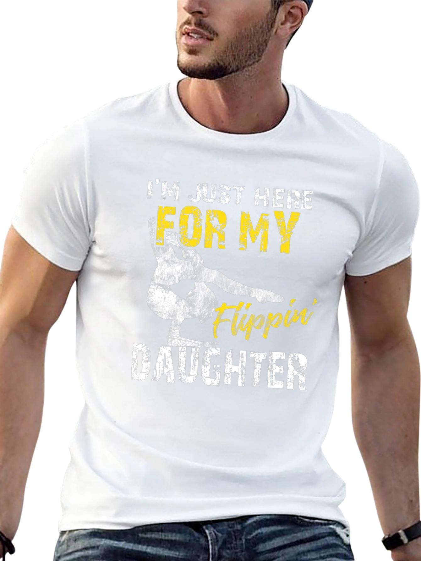 Gymnastics Dad Tee: Flippin Daughter T-Shirt