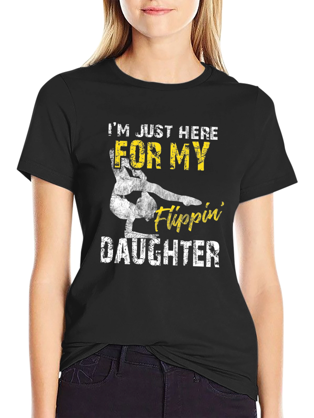Gymnastics Dad Tee: Flippin Daughter T-Shirt