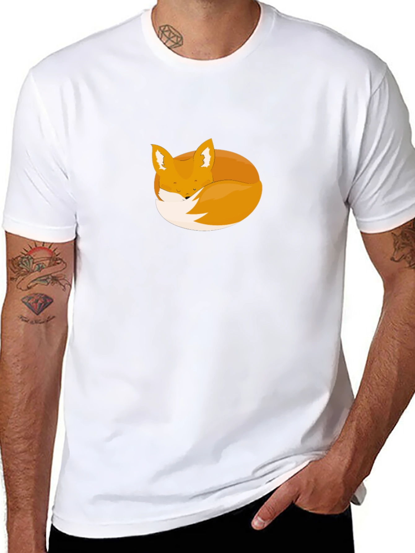 Fox Nap T-Shirt - Soft Graphic Tee