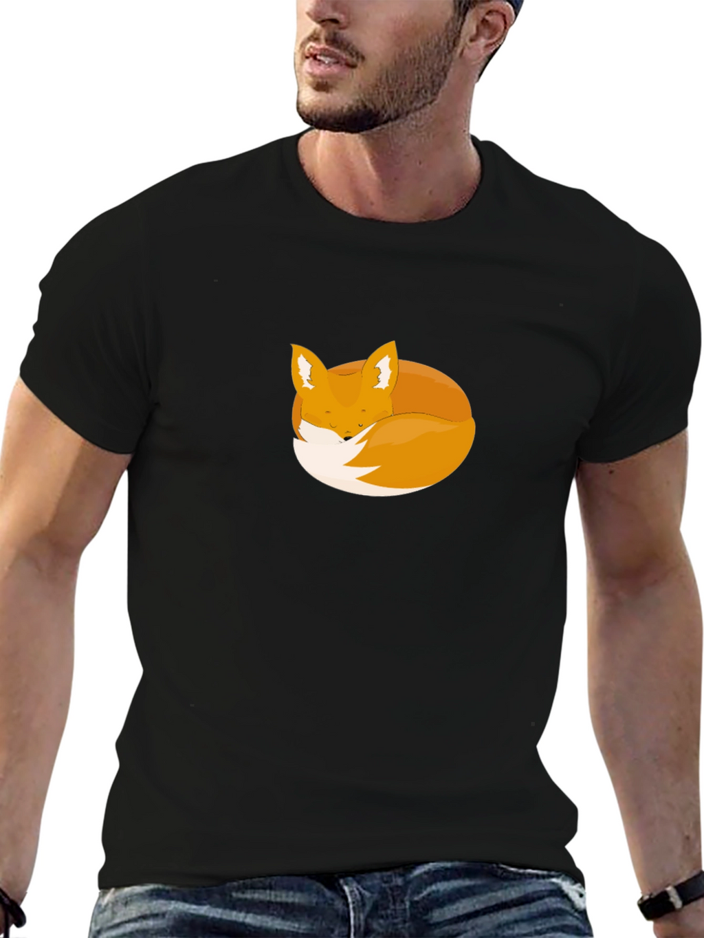 Fox Nap T-Shirt - Soft Graphic Tee