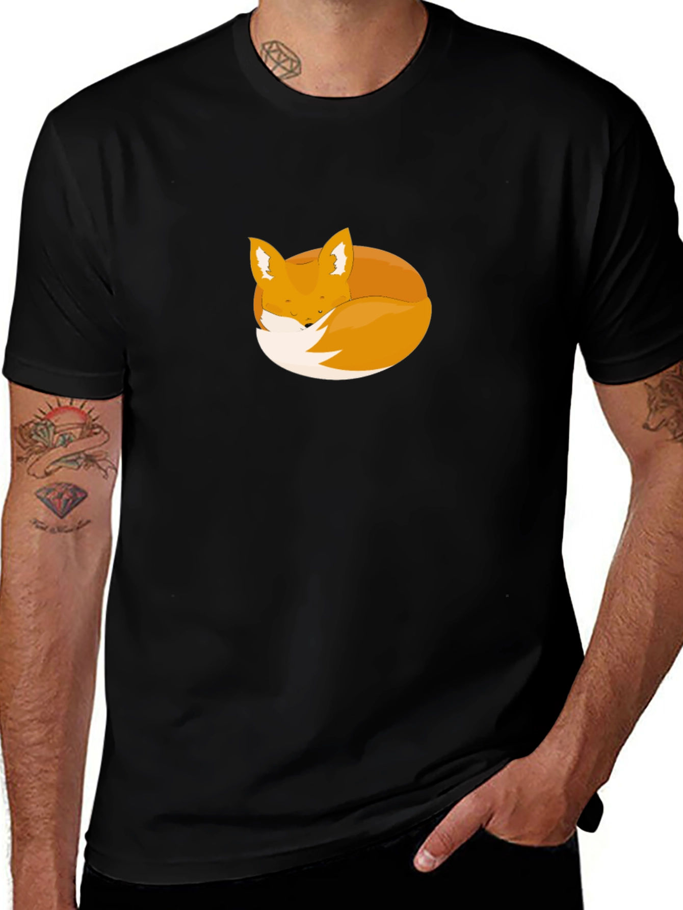 Fox Nap T-Shirt - Soft Graphic Tee