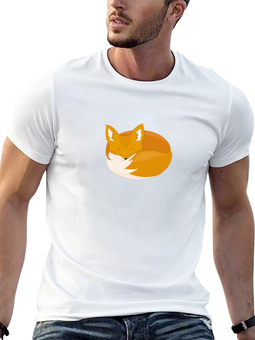 Fox Nap T-Shirt - Soft Graphic Tee