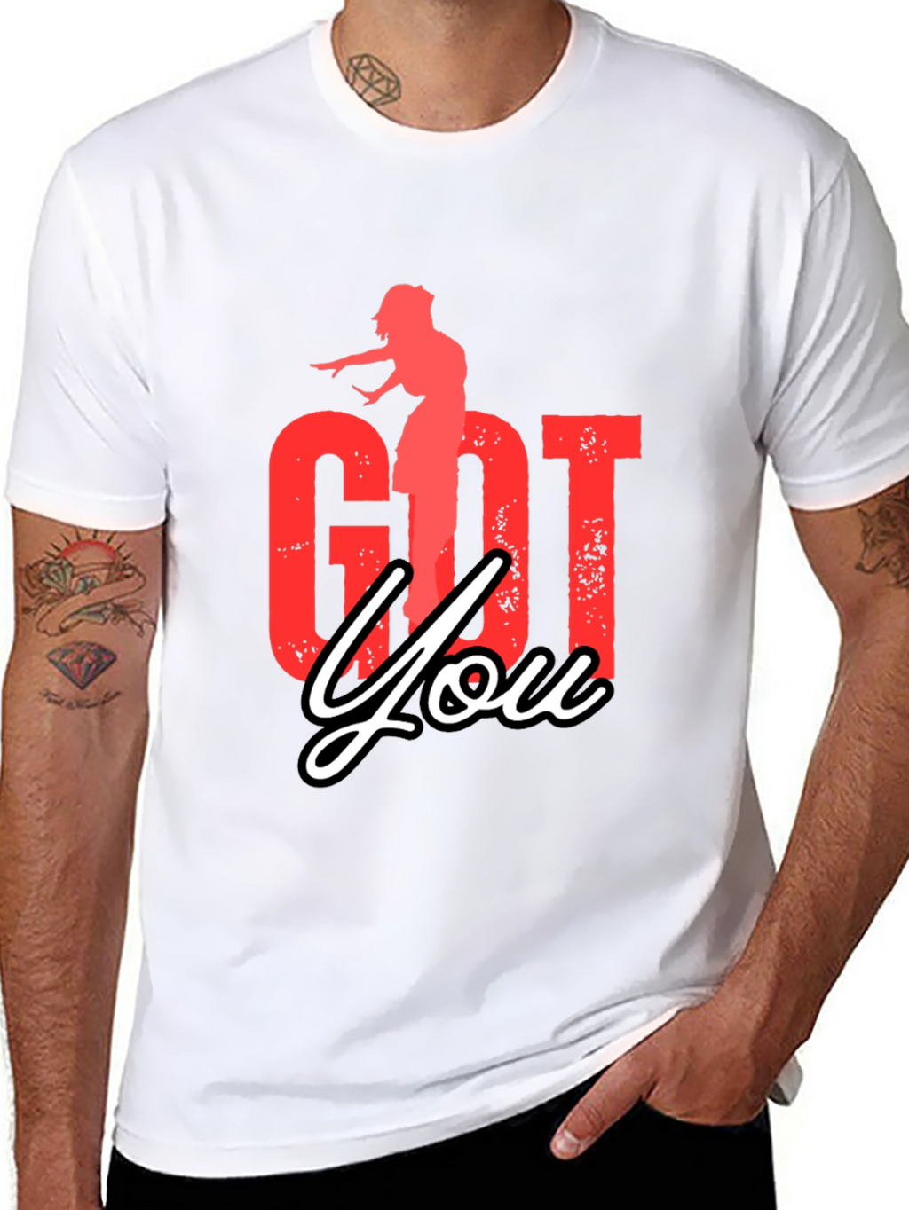 Got You Graphic Tee - Black Casual T-Shirt