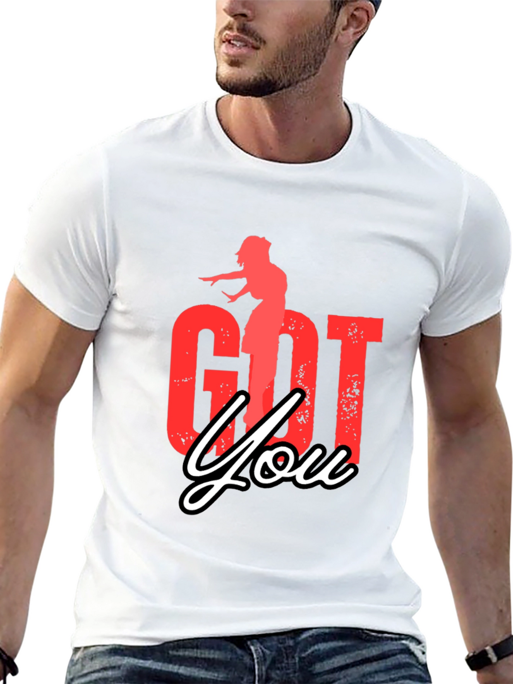 Got You Graphic Tee - Black Casual T-Shirt